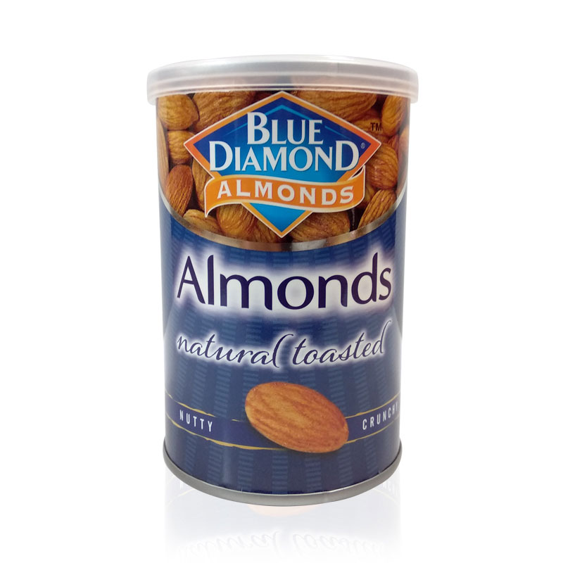 BLUE DIAMOND - Natural Toasted Unsalted Almond 12-x-130-Gr-/Ctn