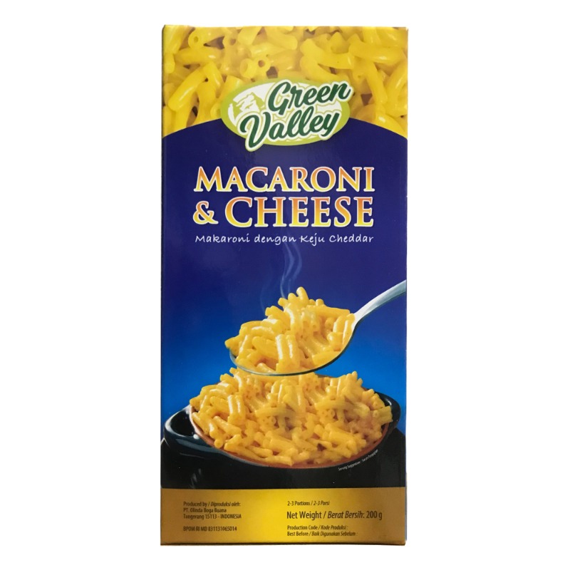 GREEN VALLEY - Macaroni and Cheese 24x200-Gr/Ctn